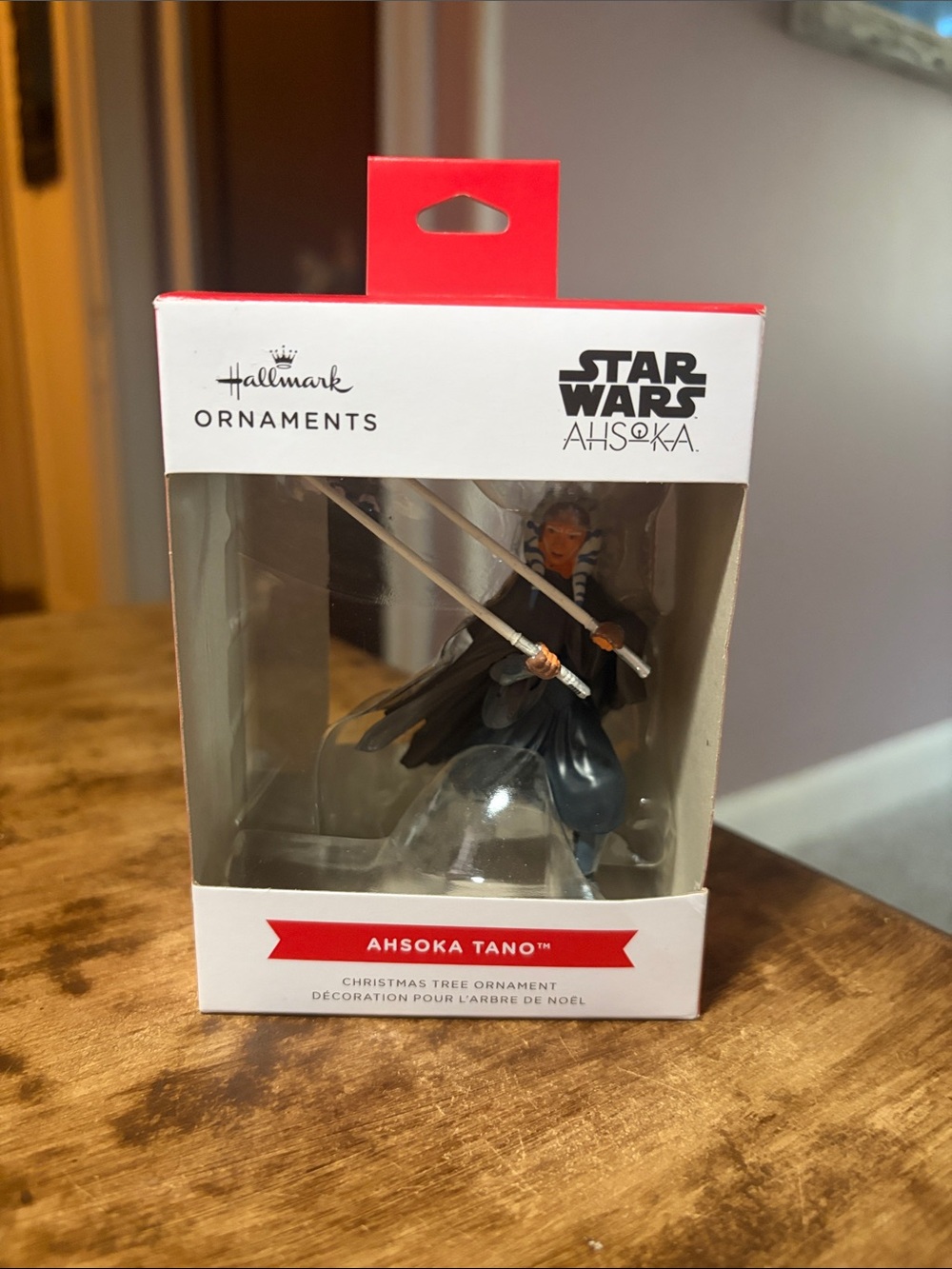 Hallmark Star Wars Ahsoka Tano Ornament - Black, White & Red